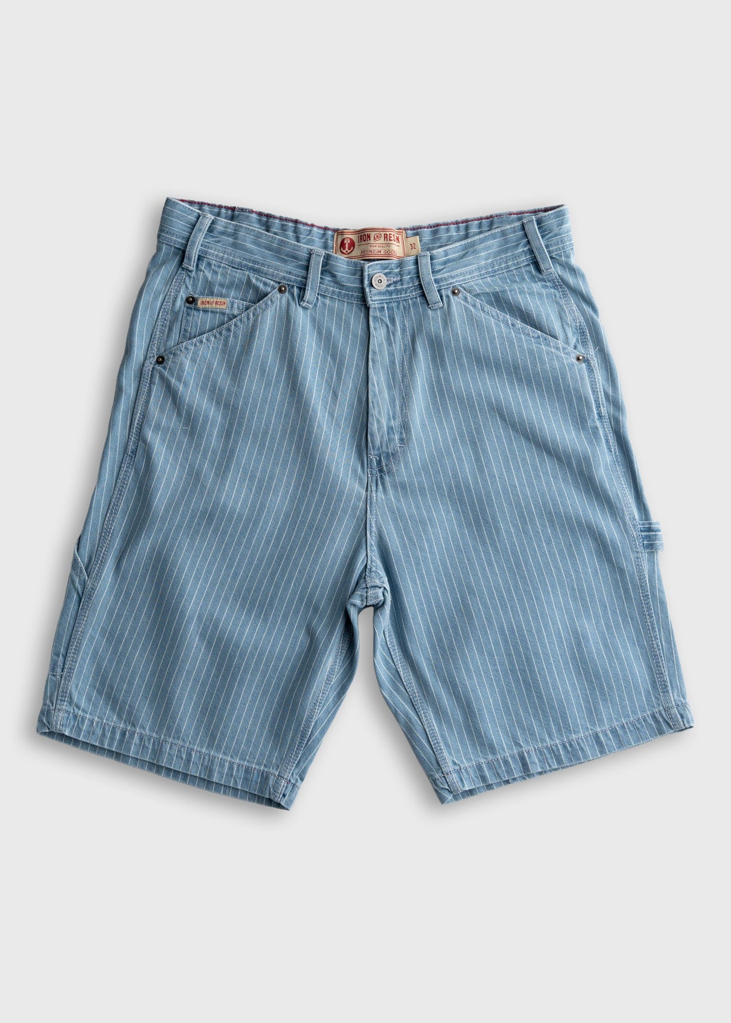 Dennis Striped Denim Short