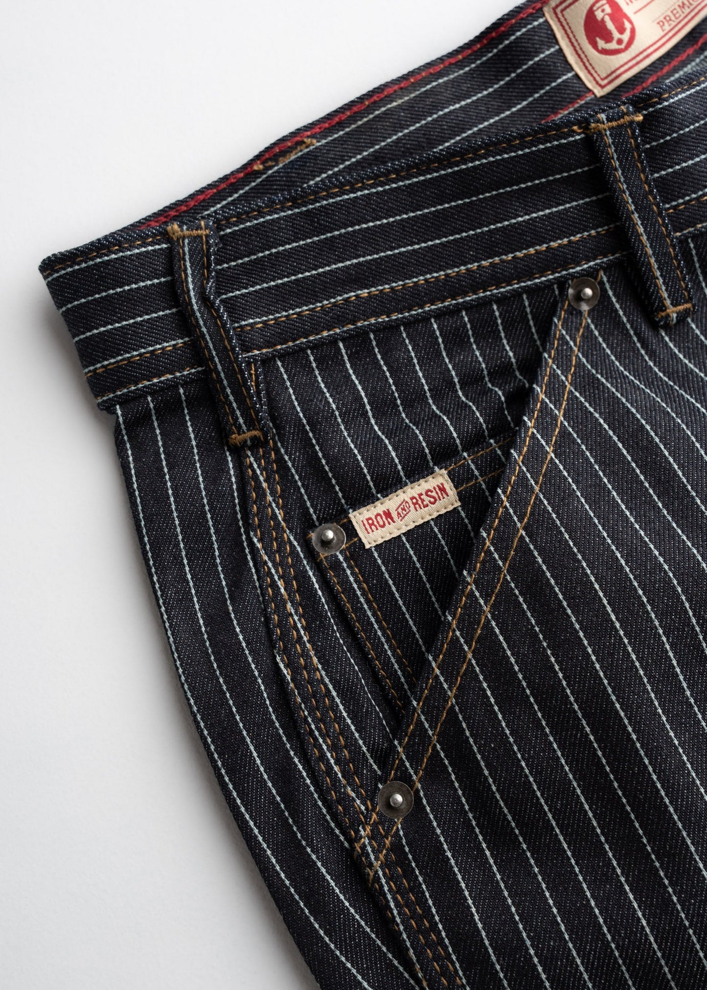 Dennis Striped Denim Short