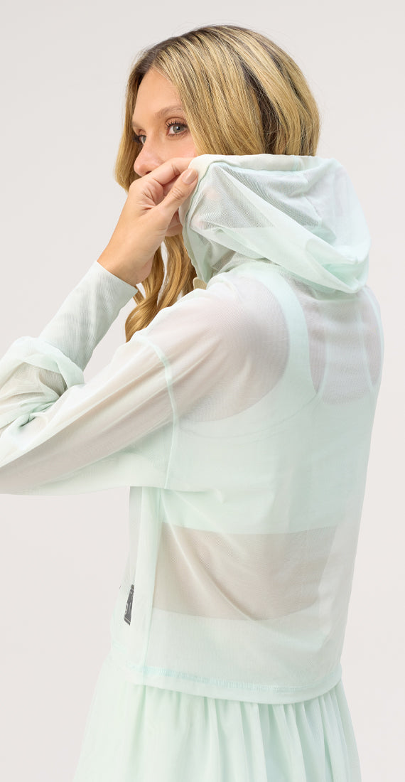 SEA VEIL MESH HOODIE
