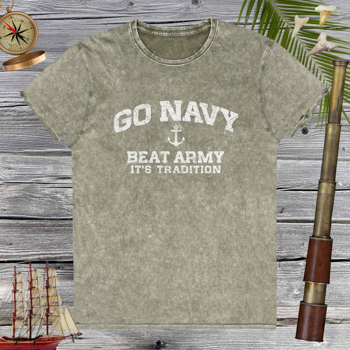 Go Navy Denim T-Shirt | Beat Army | It's Tradition