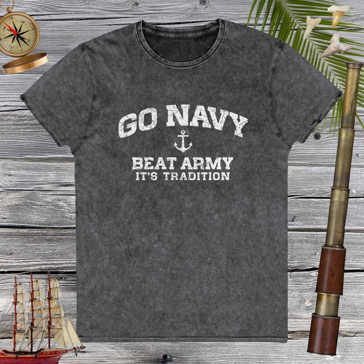 Go Navy Denim T-Shirt | Beat Army | It's Tradition