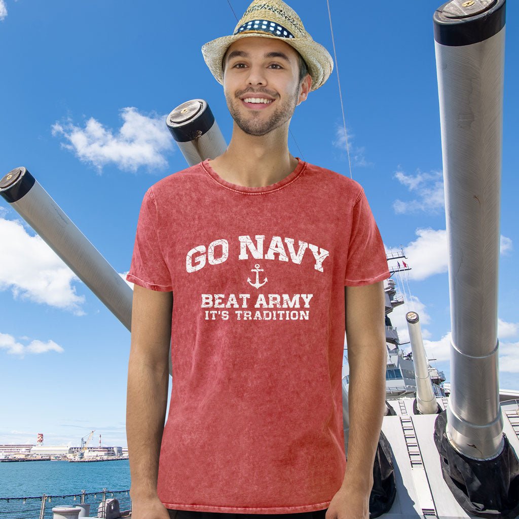 Go Navy Denim T-Shirt | Beat Army | It's Tradition