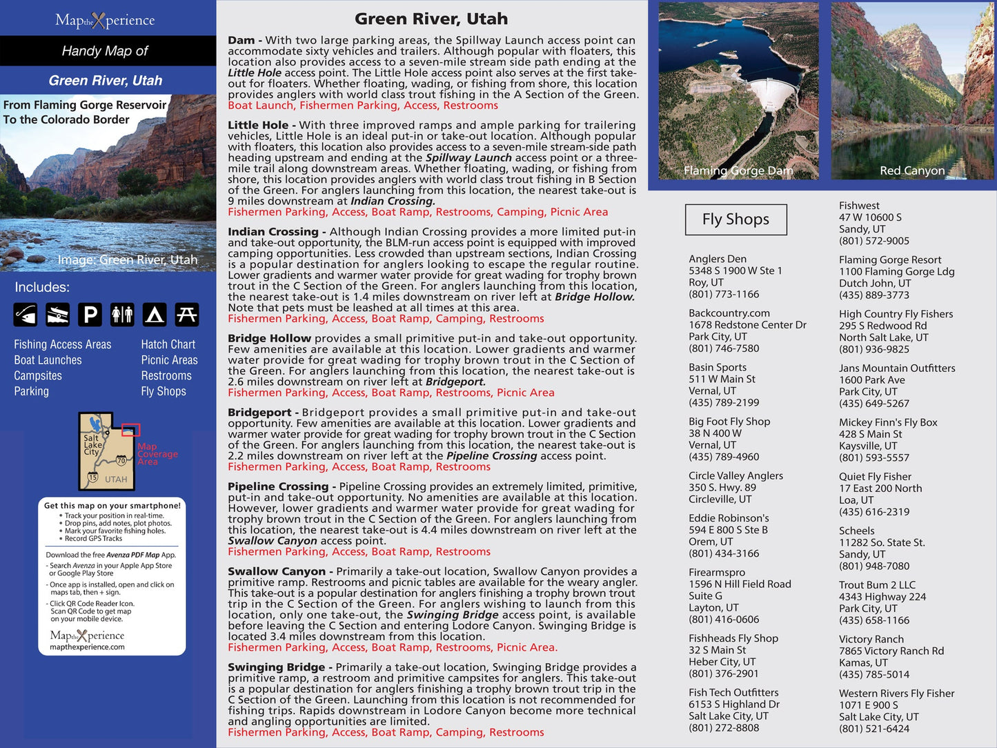Green River Utah Fly Fishing Map | Public Access Guide