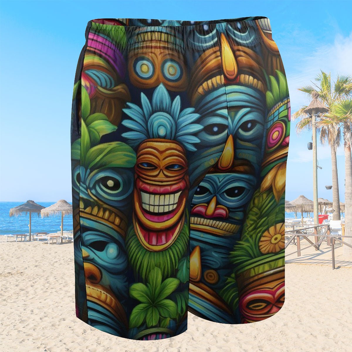 Kids Tiki Beach Shorts | For Vacation Adventures