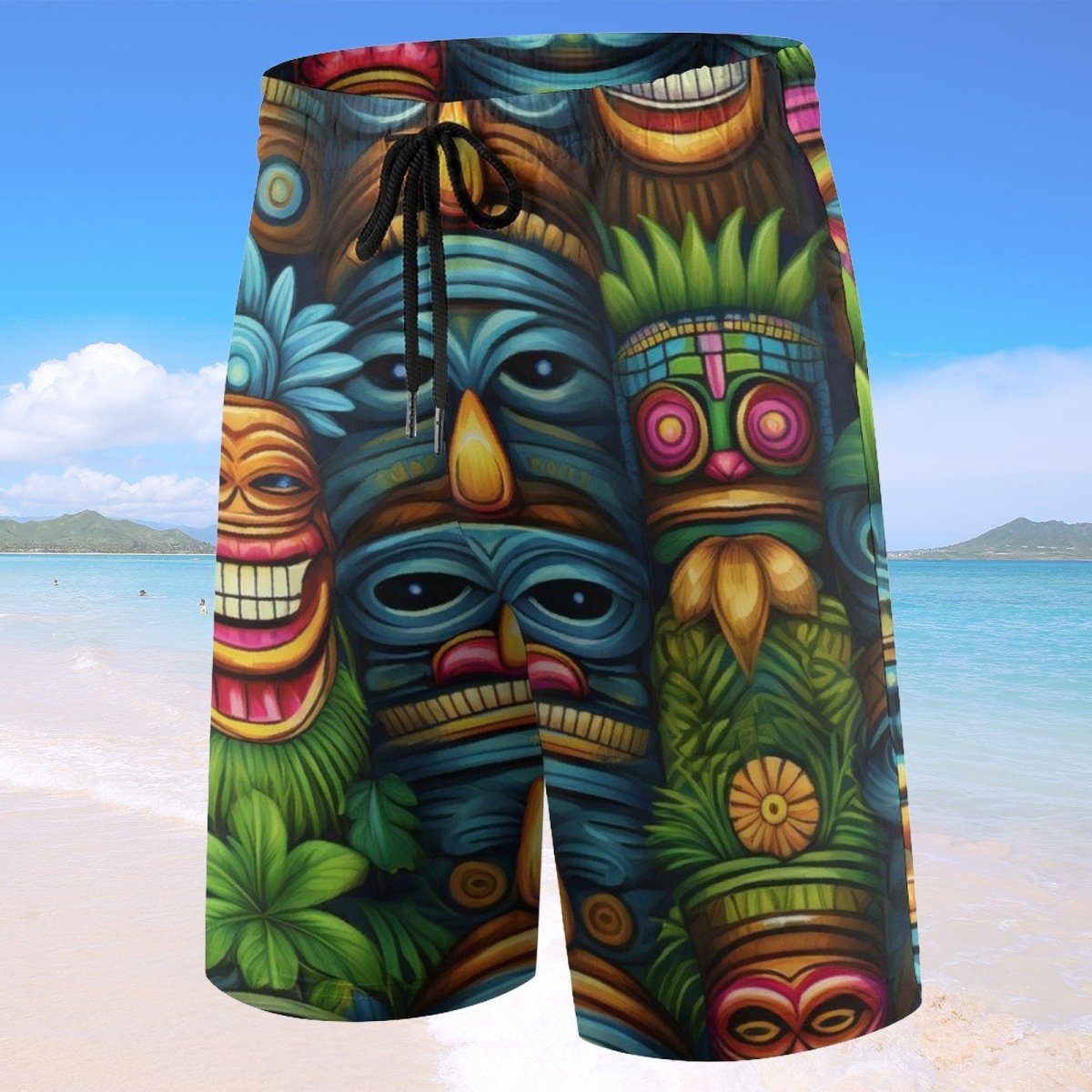 Kids Tiki Beach Shorts | For Vacation Adventures