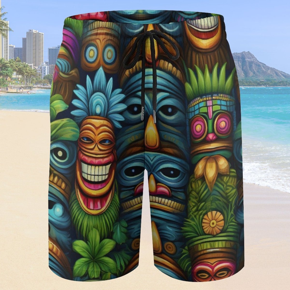 Kids Tiki Beach Shorts | For Vacation Adventures