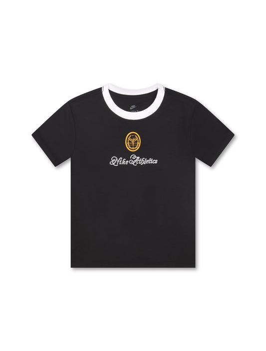 Nike Womens Sportswear Chill Cropped Knit Tee - Black