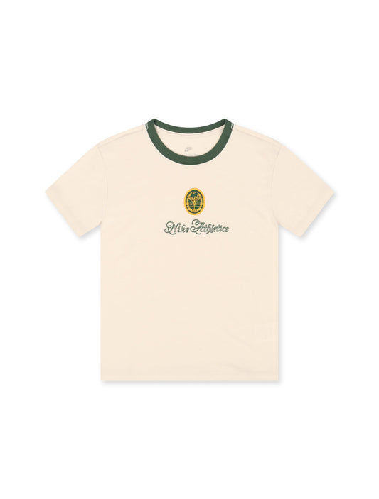 Nike Womens Sportswear Chill Cropped Knit Tee - Light Orewood