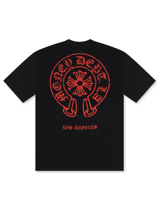 Money Dept. Vintage Old English Tee - Black/Red