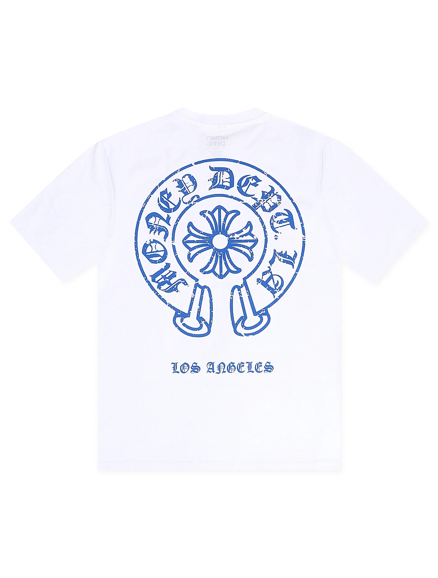 Money Dept. Vintage Old English Tee - White/Blue