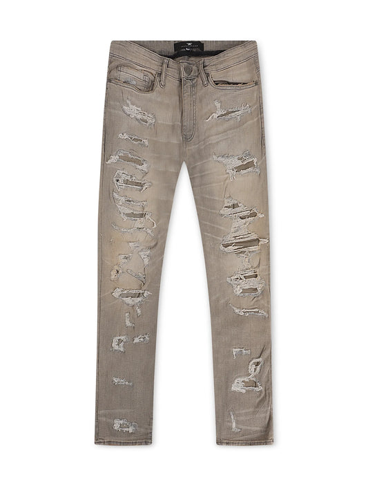 Jordan Craig Mens Vintage Washes Skinny Taper Jeans  - Limestone