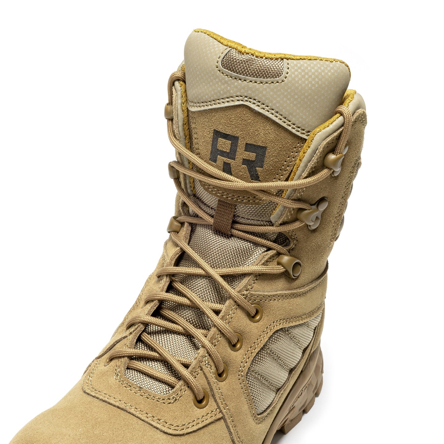 ROCKROOSTER Burano Coyote 8 inch Suede Leather Waterproof Tactical & Military Boots AB540