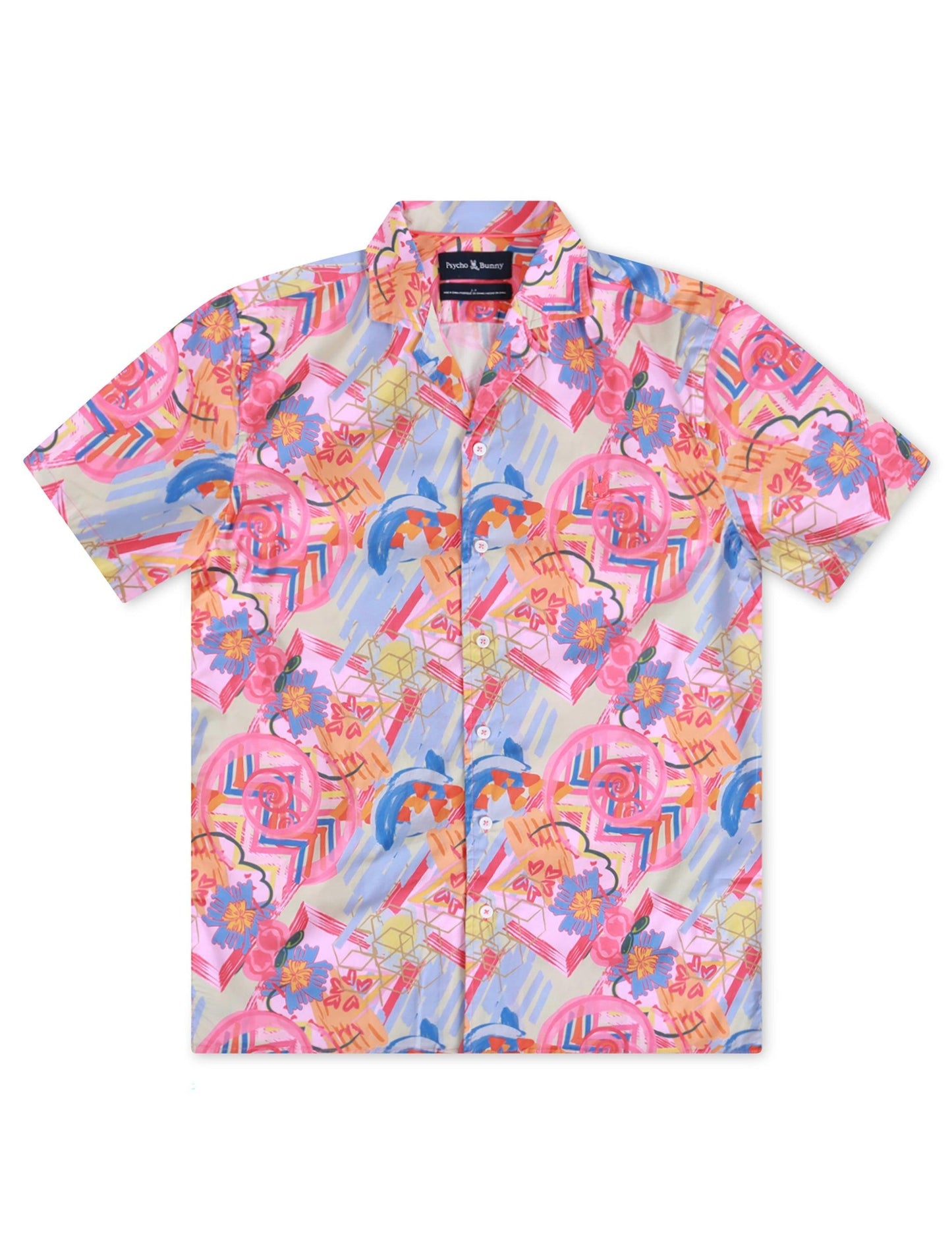 Psycho Bunny All Over Print Tee - Fuchsia Purple