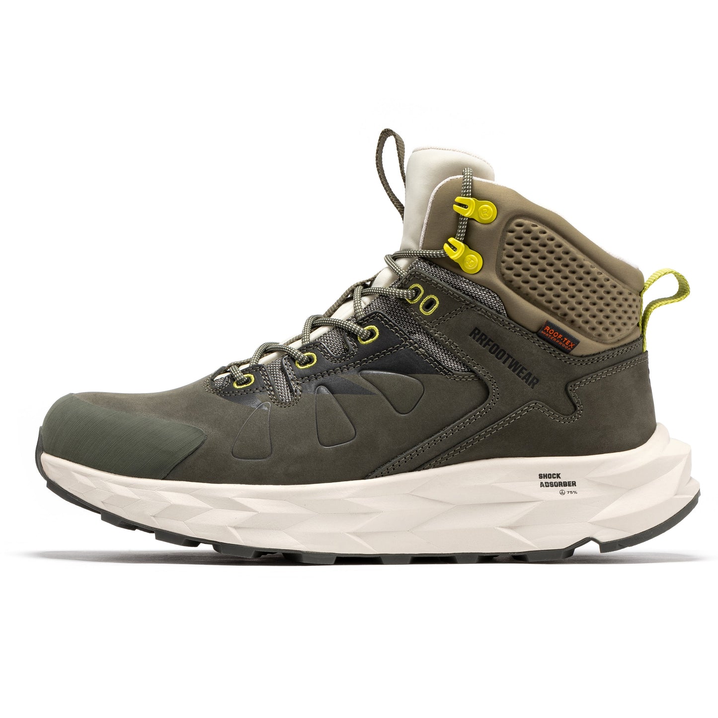 ROCKROOSTER Farmington Green 6 Inch Waterproof Hiking Boots with VIBRAM® Outsole  OC21033