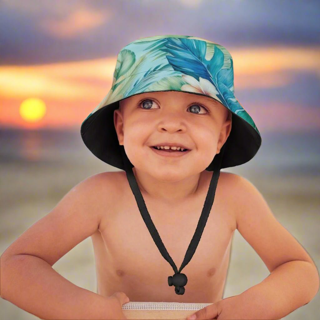 Children's Bucket Hat 🌴 Hawaiian Style Kids Hat