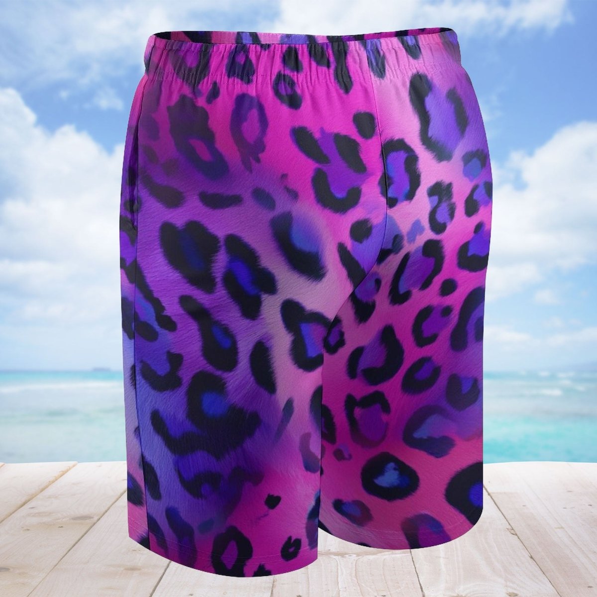 Kids Leopard Print Board Shorts