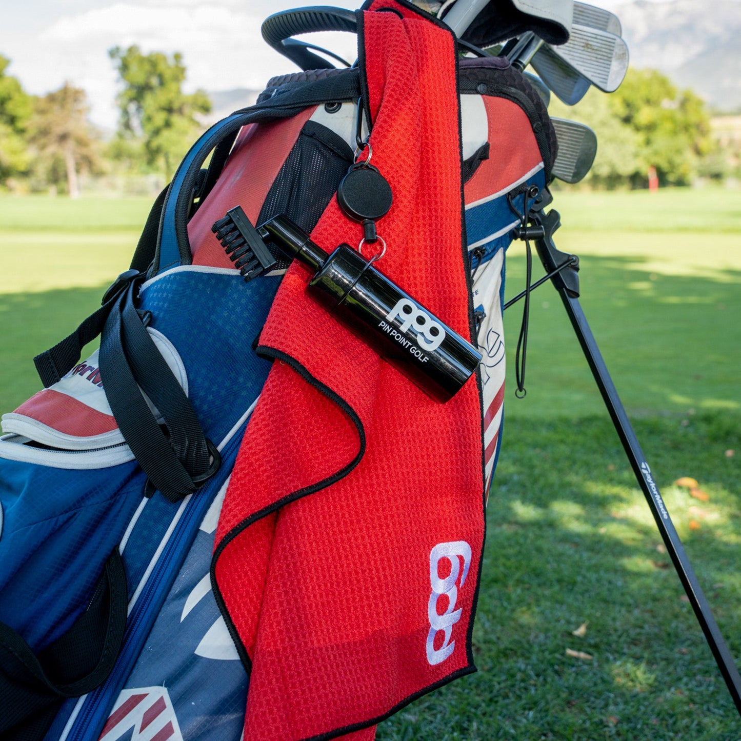 Magnetic Golf Towel Red
