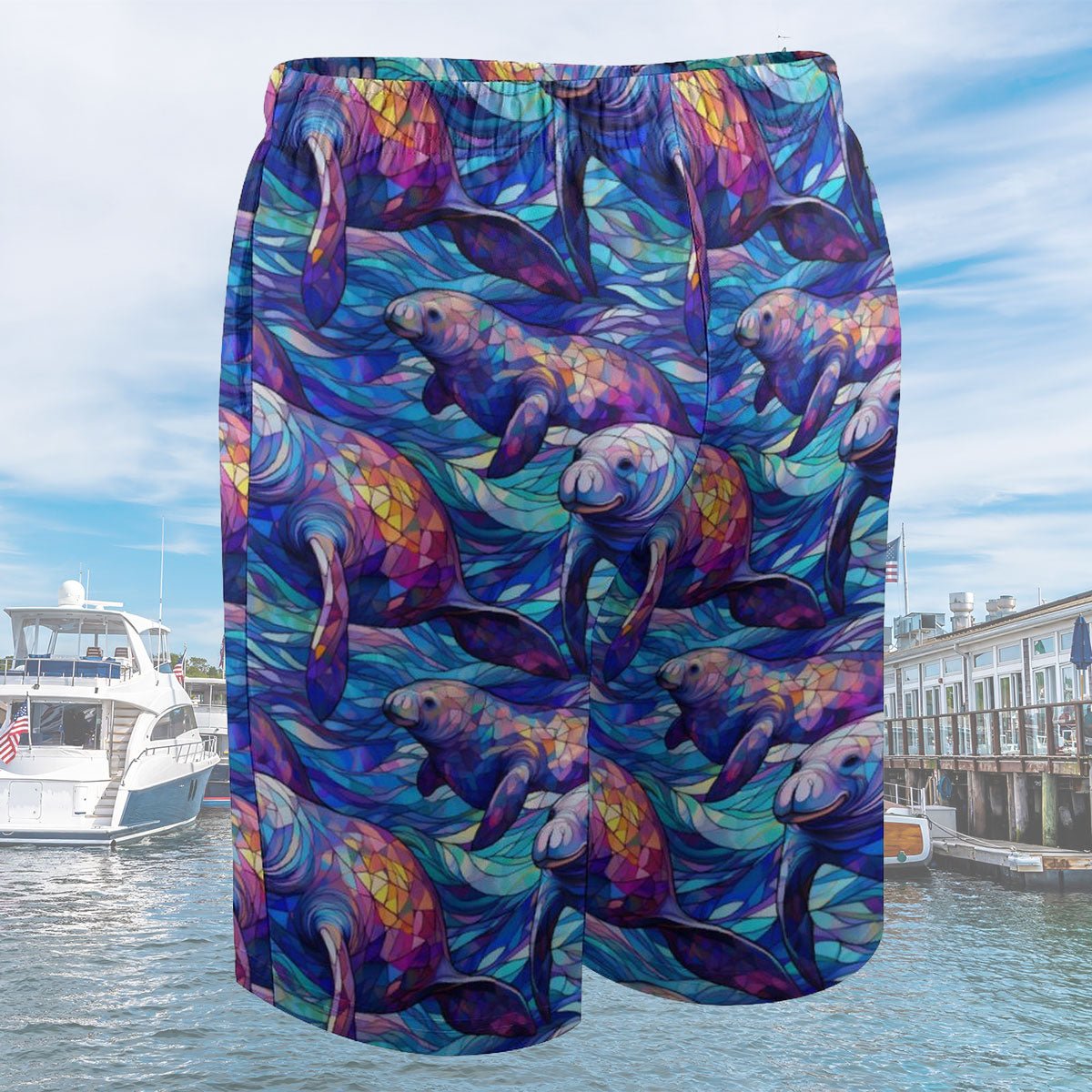 Kids Manatee Beach Shorts | Quick-Dry Fabric