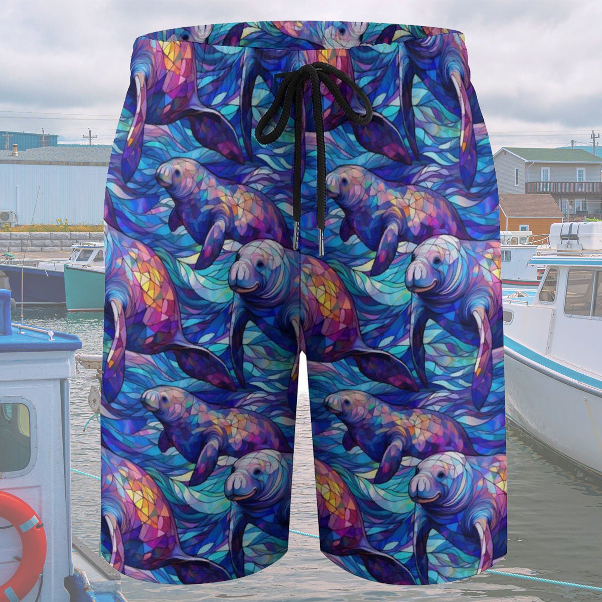 Kids Manatee Beach Shorts | Quick-Dry Fabric