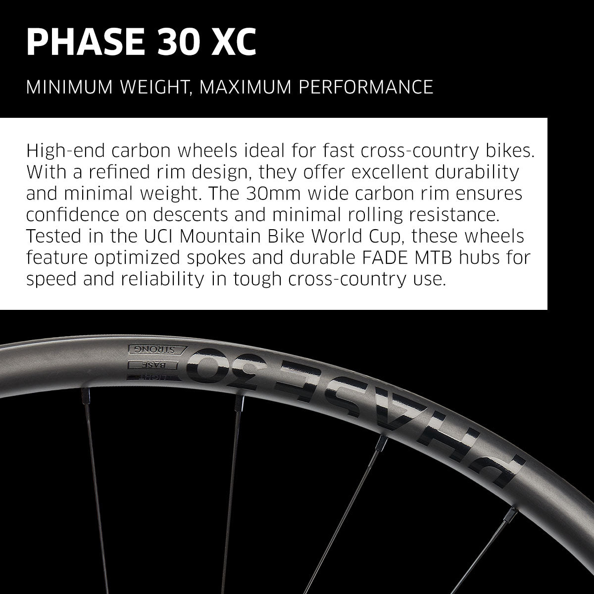 NEWMEN - Wheel (Front) - Phase 30 Light | Cross Country - [D]