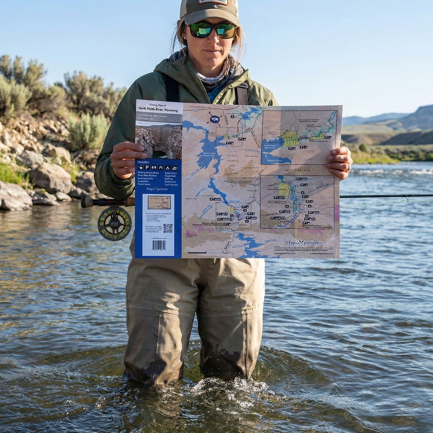 North Platte River Wyoming Fly Fishing Map | Public Access Guide