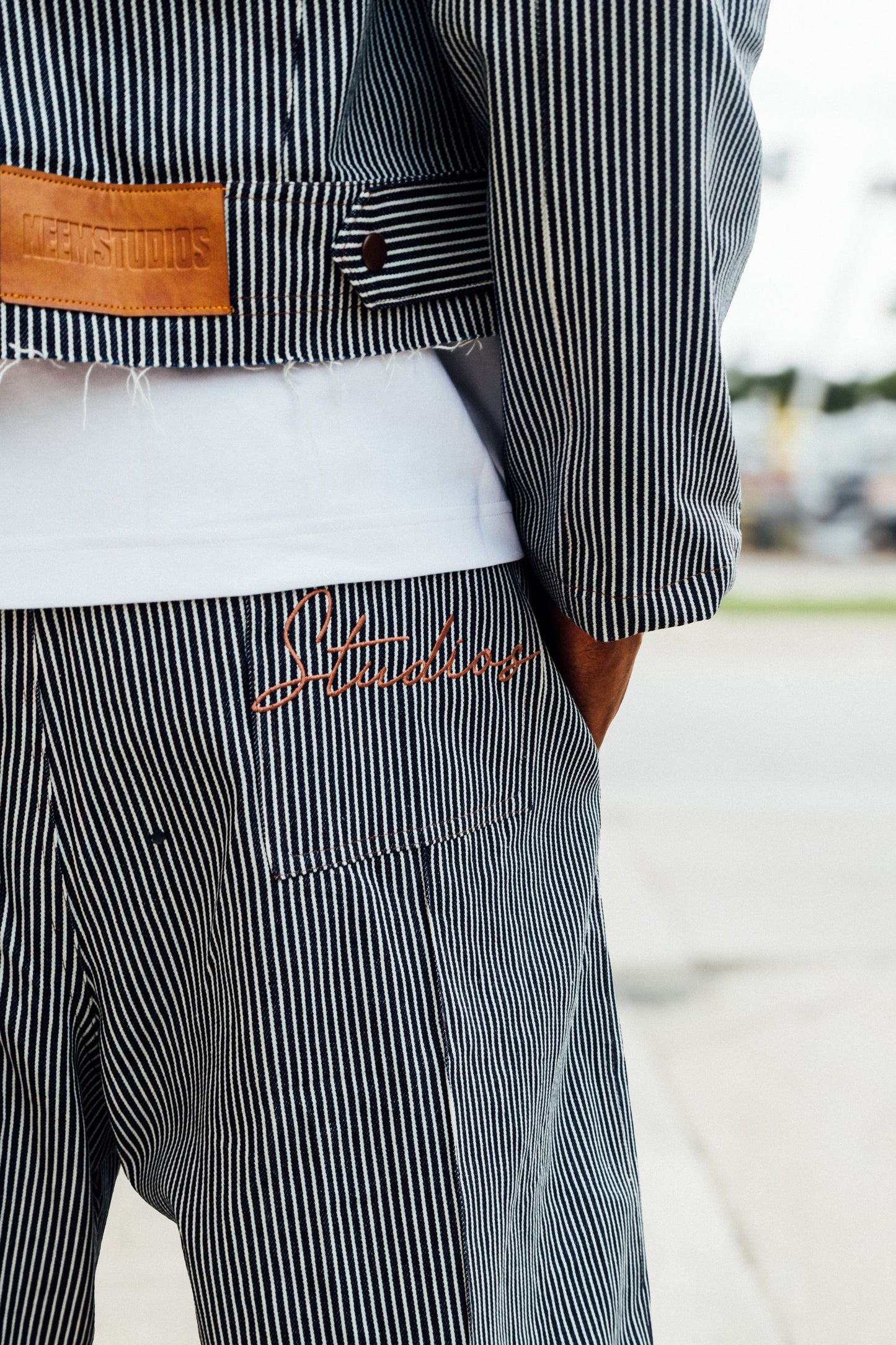 Pin- Stripe Pleated Short