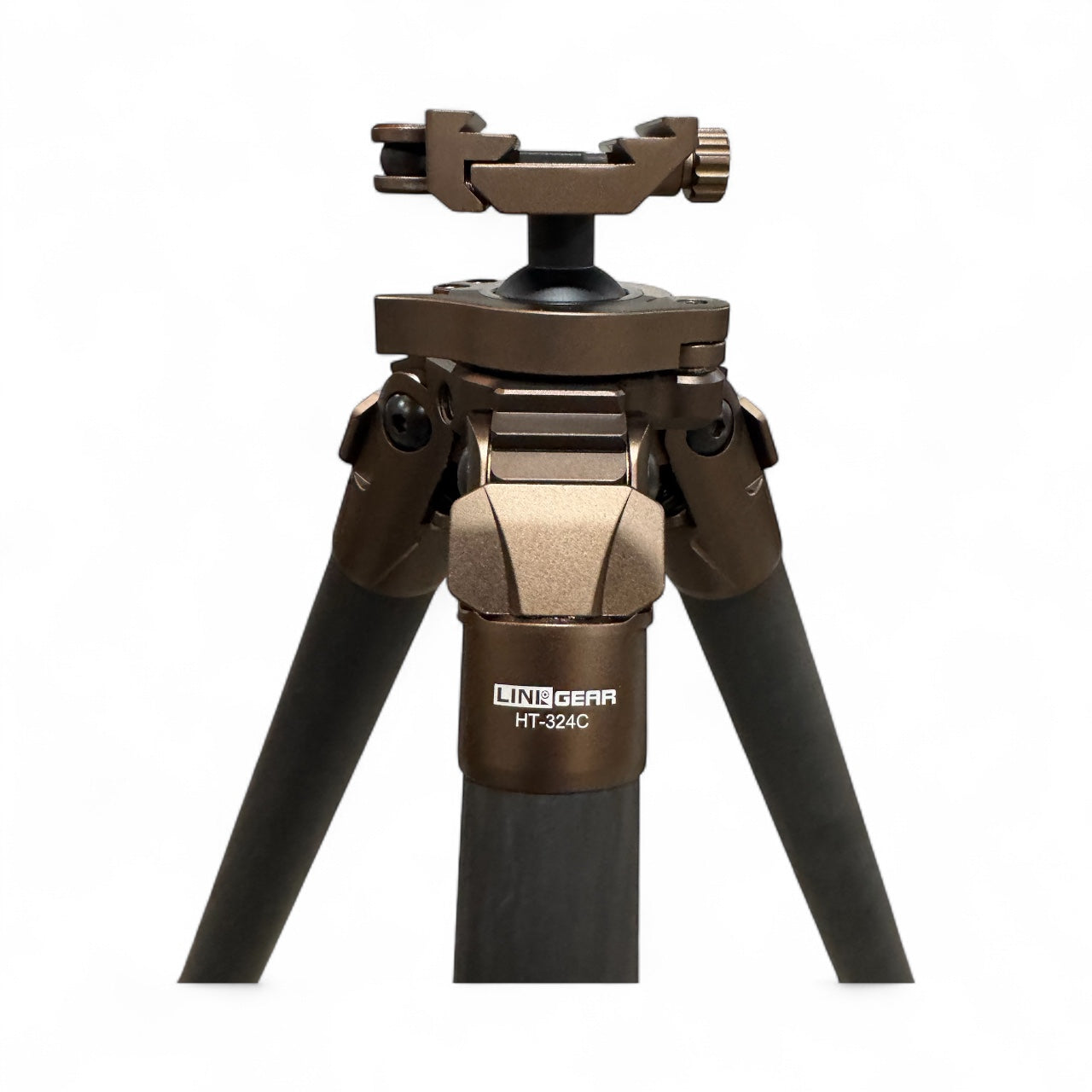 Linkogear HT-324C Carbon Fiber Tripod – Picatinny/Arca, 64" Max, 66lb Capacity - Brown