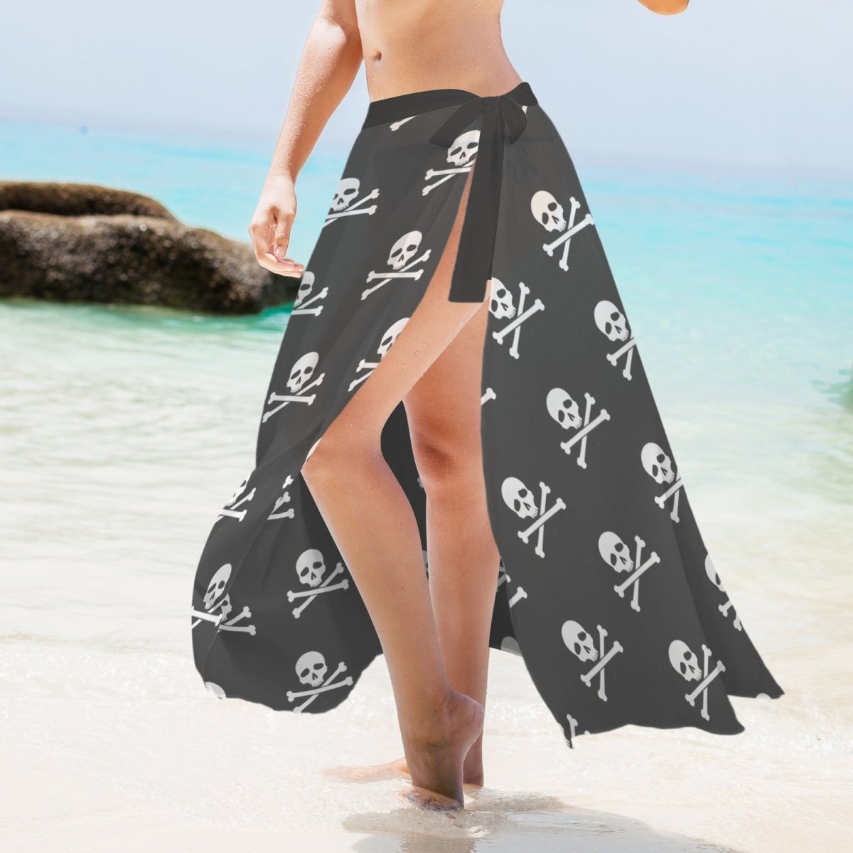 Skull N' Bones Women's Long Side Knot Cover Up