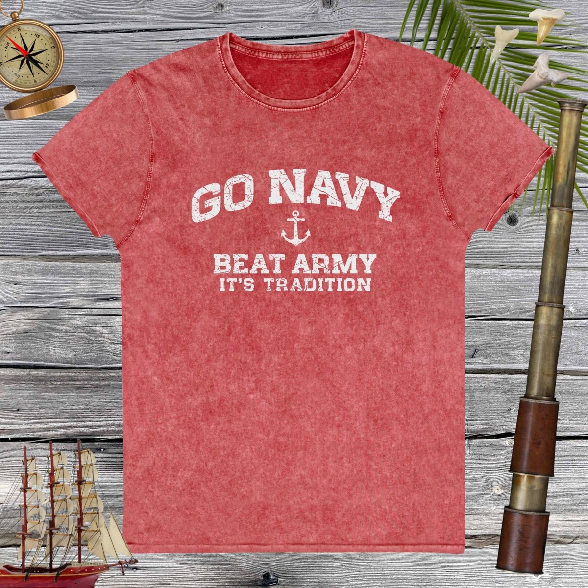 Go Navy Denim T-Shirt | Beat Army | It's Tradition