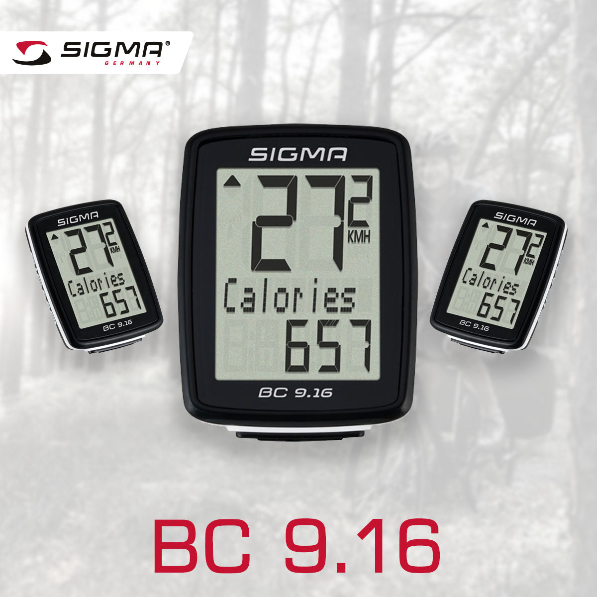 SIGMA Bicycle Computer - BC 9.16, Wired