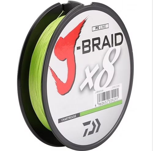 Daiwa J-BRAID x8 Braided Line 330YD CHARTREUSE