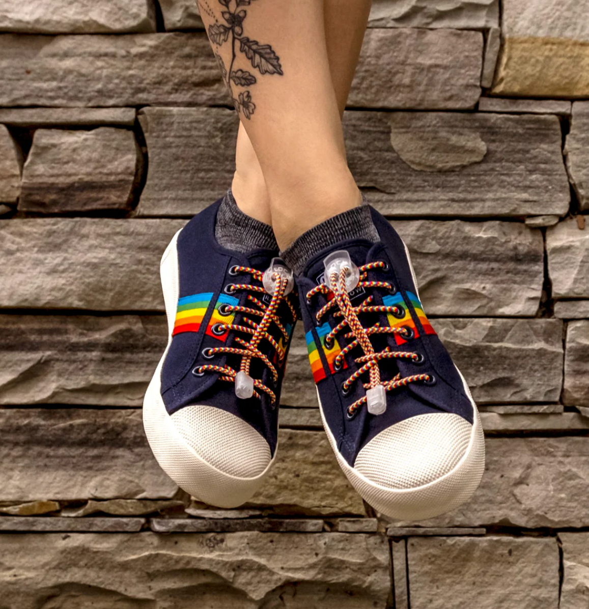 Lock Laces Original No-Tie Shoelaces - LOTS OF COLOR, Boot Laces, Flat Laces, & Pickleball Laces