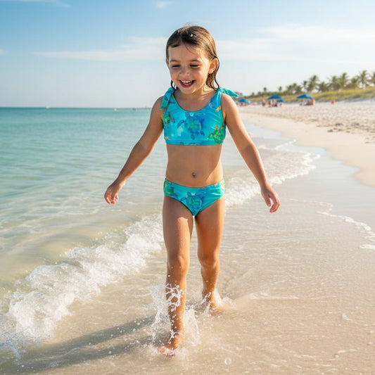 Girls Sea Turtle Bikini 👙 Swimsuit