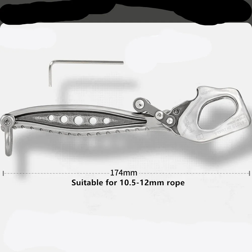 Stainless Steel Descender for Work & Rock Climbing