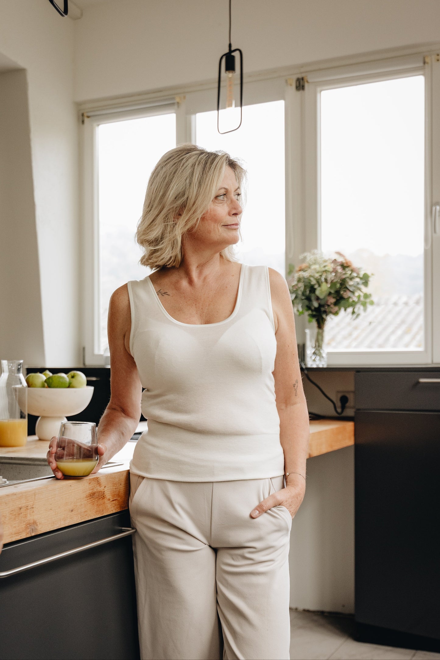 Angora and Wool | Sleeveless base layer shirt (Women's)