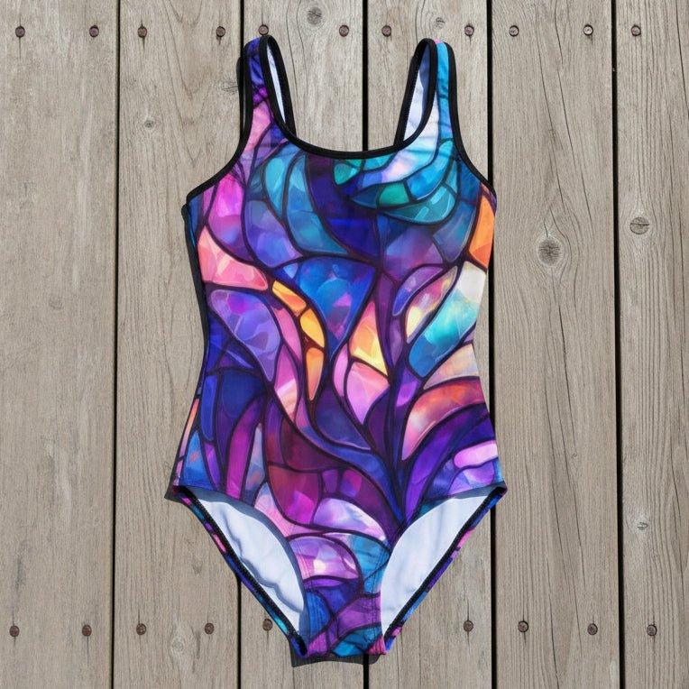 Stained-Glass Women's Racerback One Piece Swimsuit