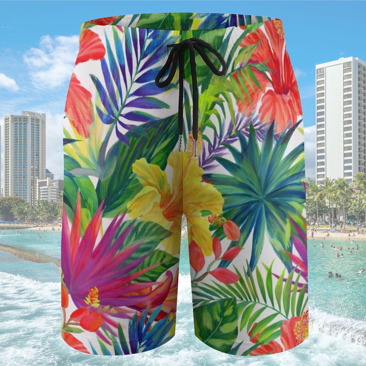 Kids Hawaiian Tropical Board Shorts