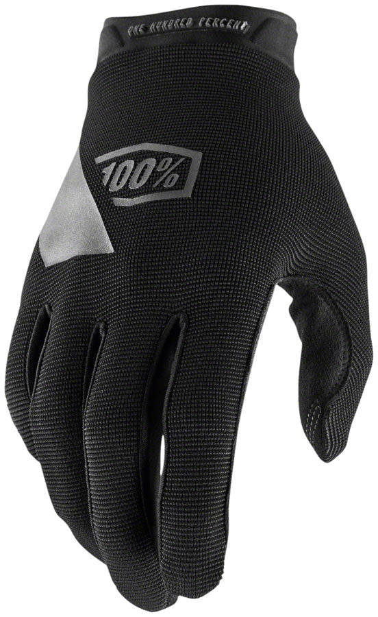 100% Ridecamp Gloves - Black Full Finger Women's Medium