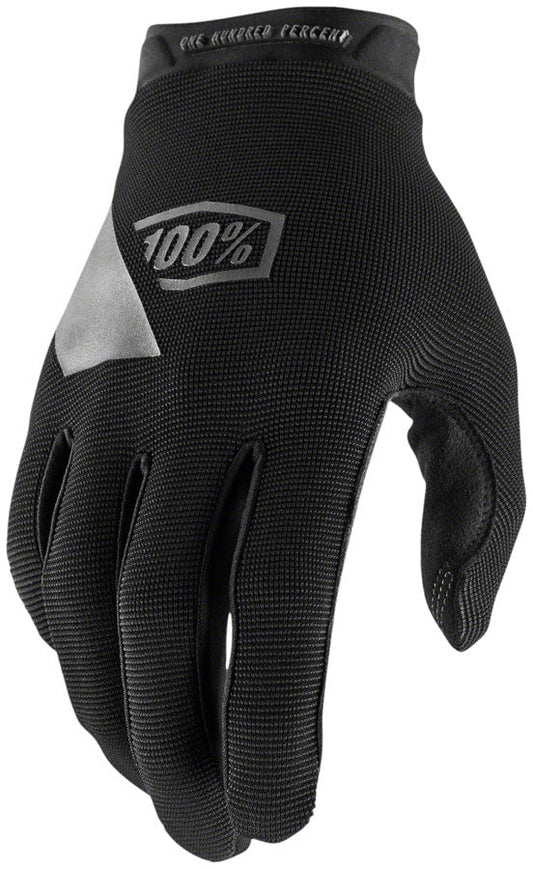 100% Ridecamp Gloves - Black Full Finger Women's Medium