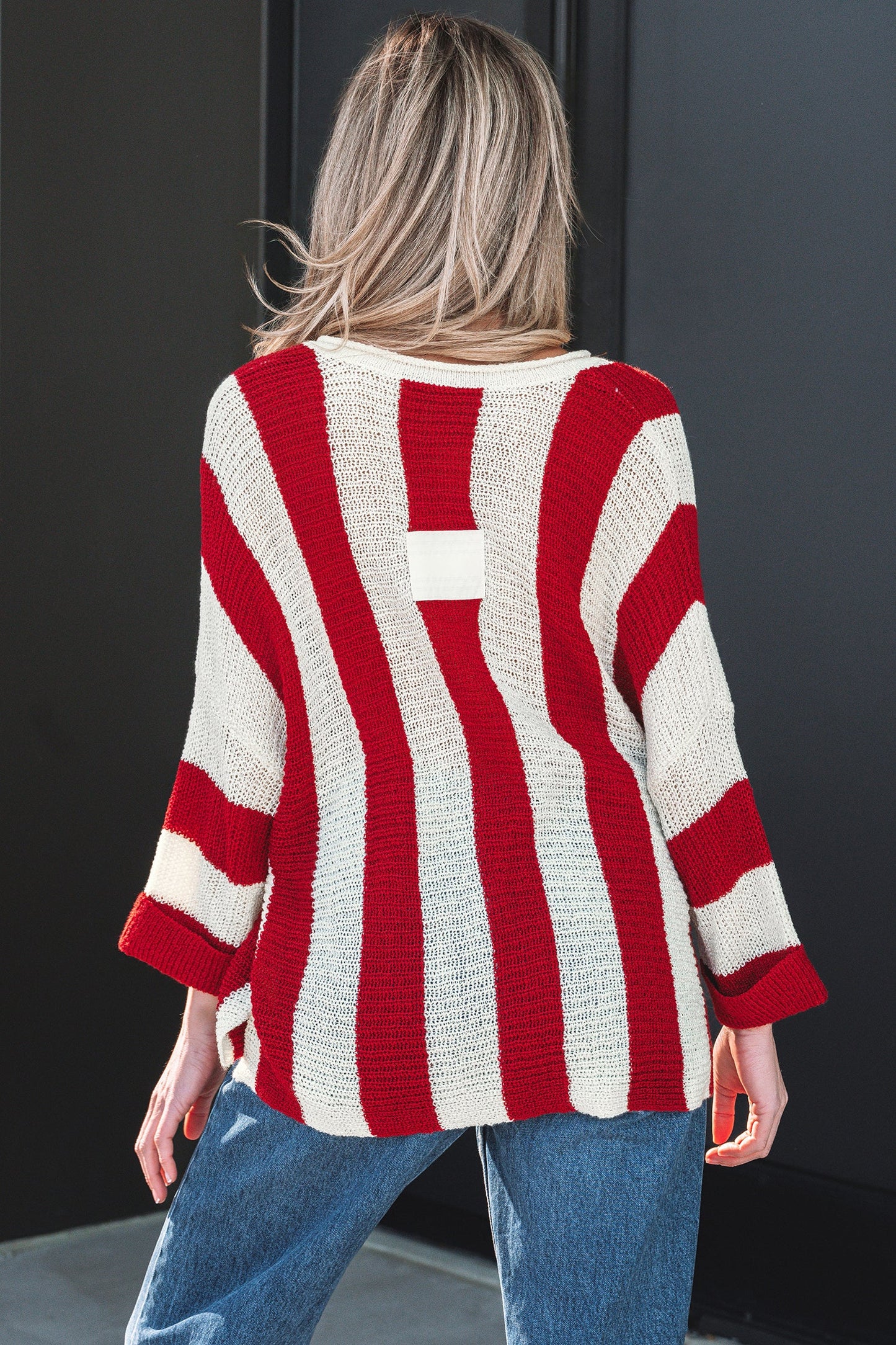 Anika Colorblock Bracelet Sleeve Sweater