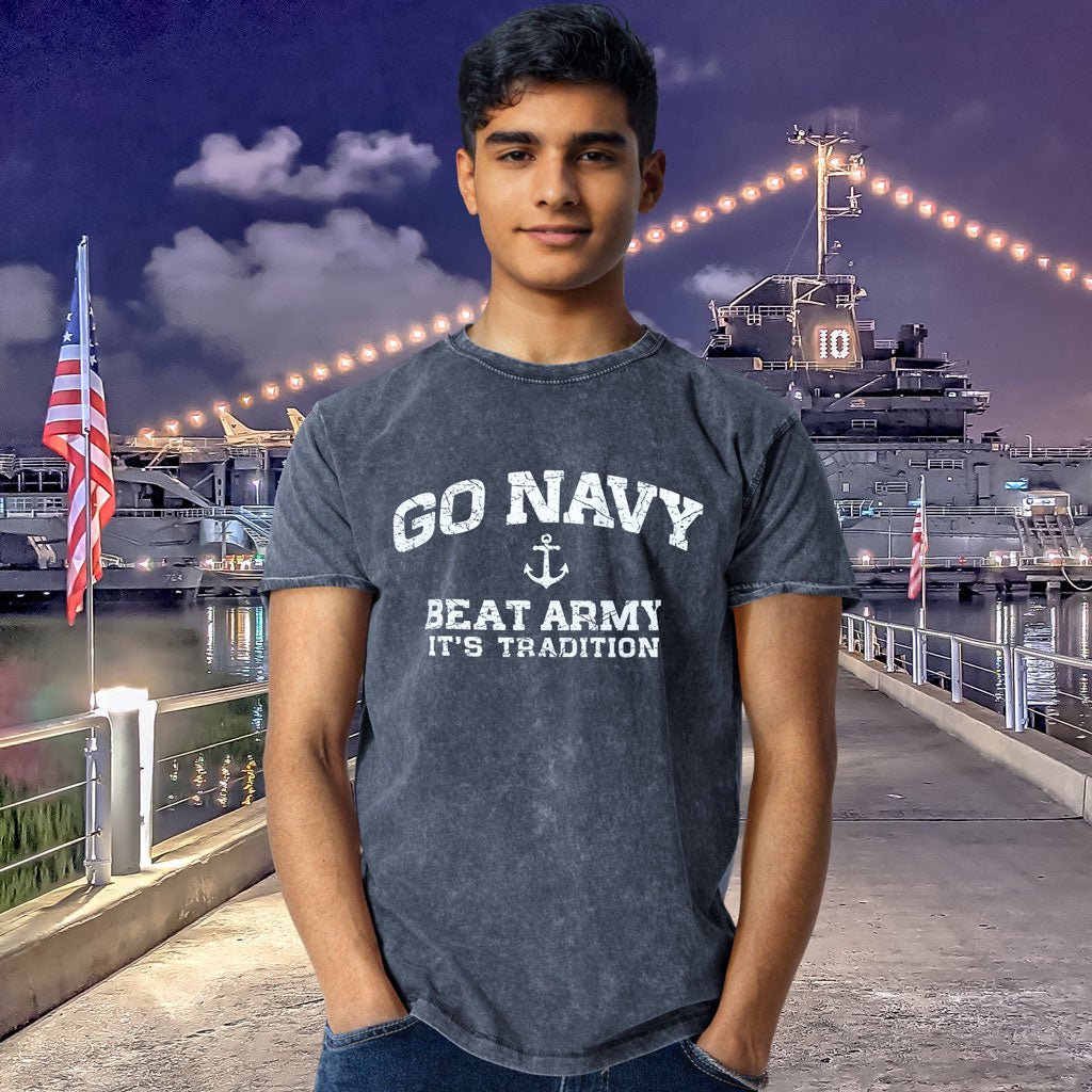 Go Navy Denim T-Shirt | Beat Army | It's Tradition
