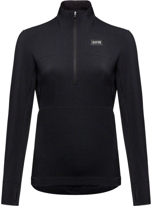 Gorewear Trail KPR Hybrid 1/2-Zip Jersey - Black Women's Large