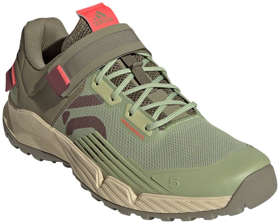 Five Ten Trailcross Mountain Clipless Shoes - Women's Quiet Crimson/Orbit Green/Turbo 7