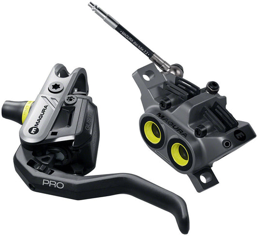 Magura Gustav Pro Disc Brake Lever - Front Rear Post Mount 4-Piston Aluminum Lever Blade BLK/Anthracite Gray