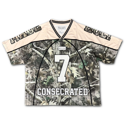 CONSECRATED Jersey - Cream/Woodland Camo (Oversized Fit)