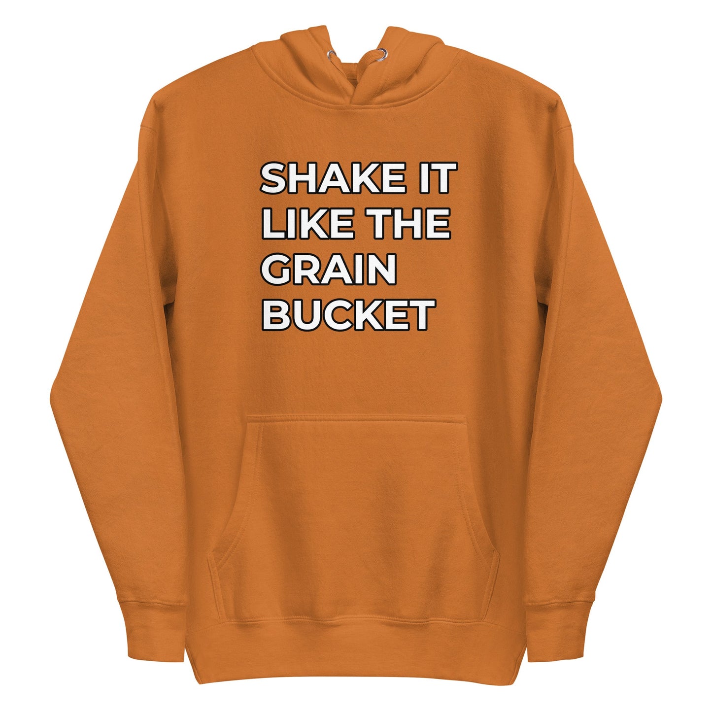 Unisex Shake It Like The Grain Bucket Cotton Hoodie