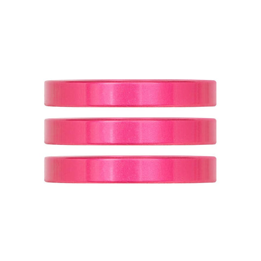 Industry Nine iRiX Headset Spacer 1-1/8'' Height: 5mm Aluminum Pink 3pcs