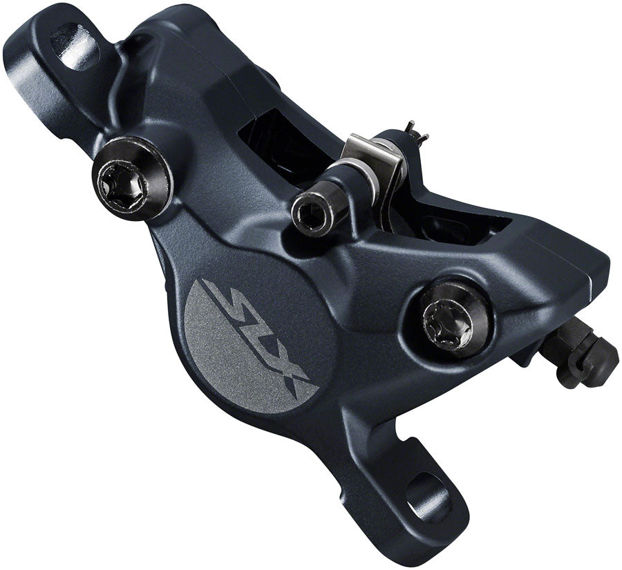 Shimano SLX BR-M7100 2-Piston Post-Mount Disc Brake Caliper Metal Pads Fins BLK