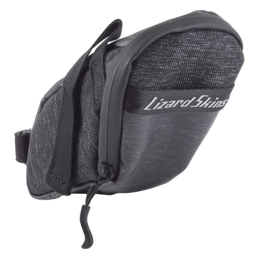 Lizard skins Mega Cache Saddle Bag  Velcro Straps 9x5.1x3.7` 68.5 c.i. Jet Black