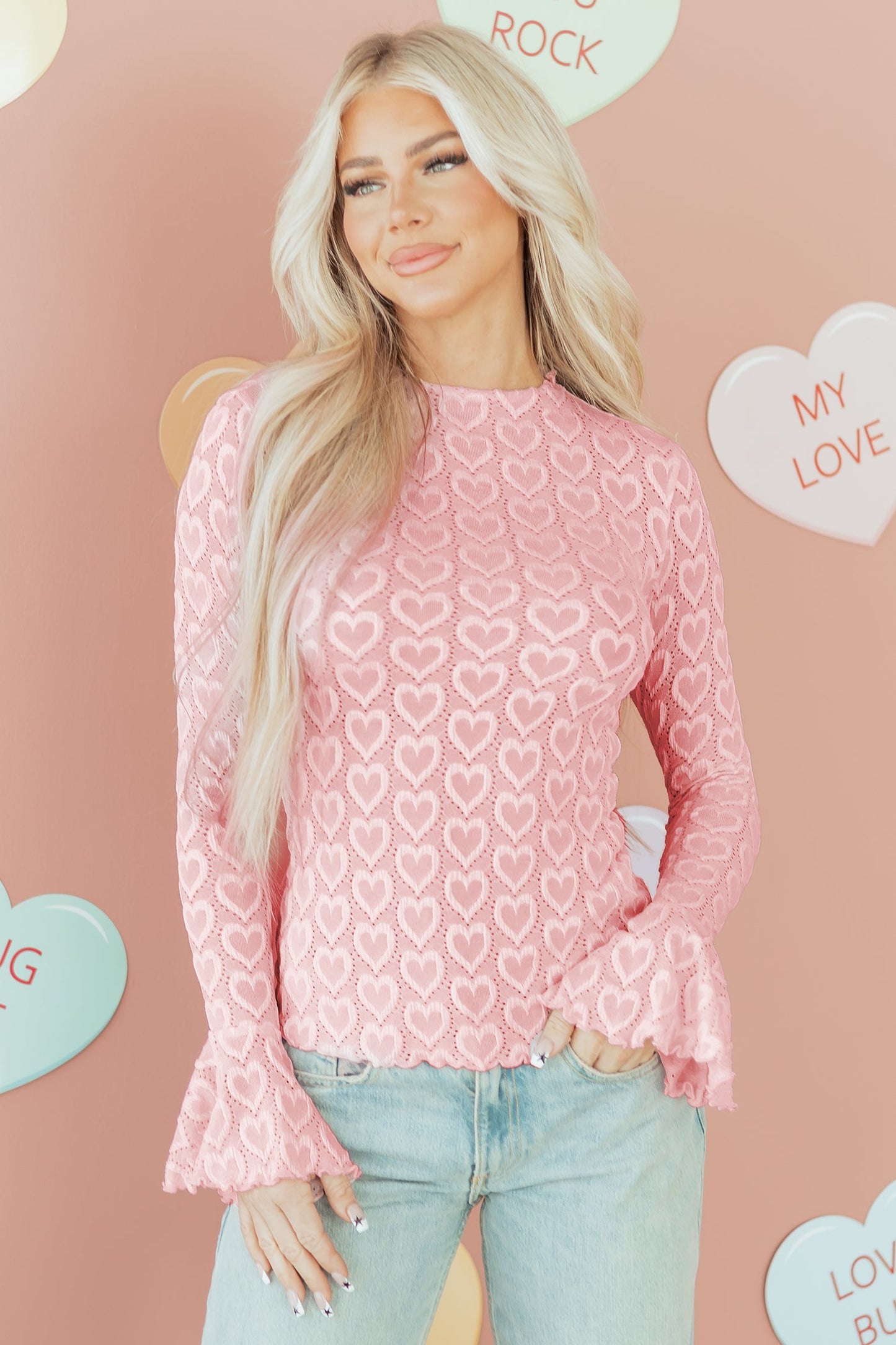 Emily Sleeve Mock Fitted Top